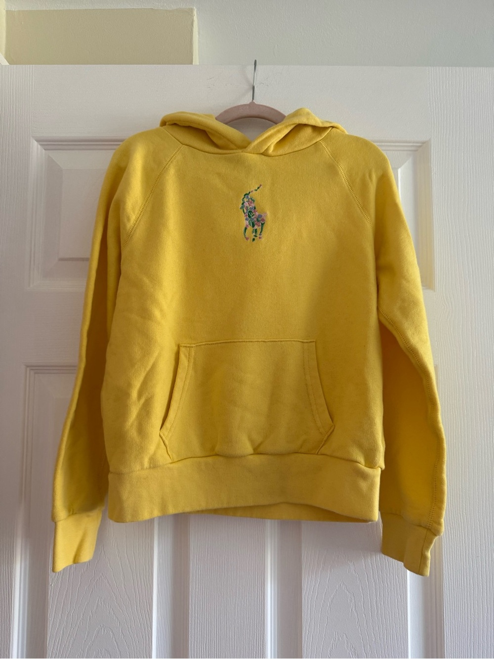 Polo by Ralph Lauren Yellow Hoodie with Floral Pony Logo